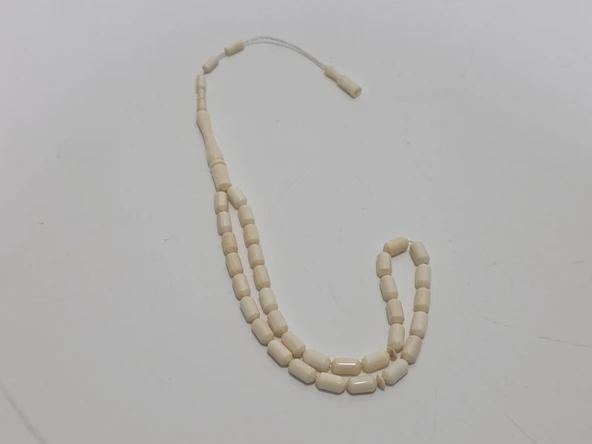 Kesme Fildişi Tesbih 9,03 Gram - Koleksiyonluk Fil Dişi Tespih - Resim 2