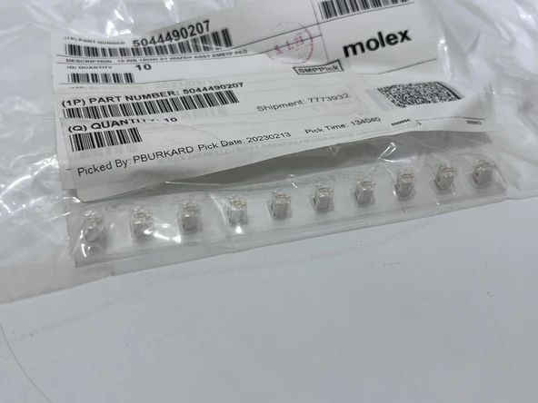 Molex 504449-0207 Pico-Clasp SMT Konnektör 10 Adet - Resim 3