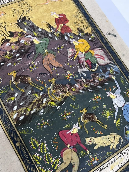 Sonsuzluk Sürüsü Adlı El Yapımı Minyatür Resim 28x17,5 cm - Resim 3