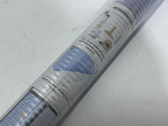 Buzlu Çizgili Duşakabin Pencere Cam Filmi 90x500cm - Resim 3