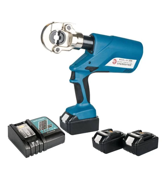 EZ-300 Hidrolik Akülü Kablo Pabuç Sıkma Pensesi 16–300 mm² - Resim 2