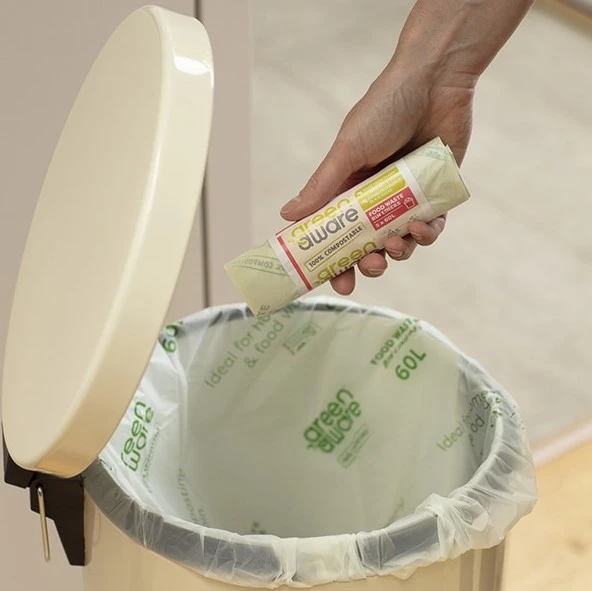 GreenAware Kompostlanabilir Poşet 60L (10 Adet) - Resim 3