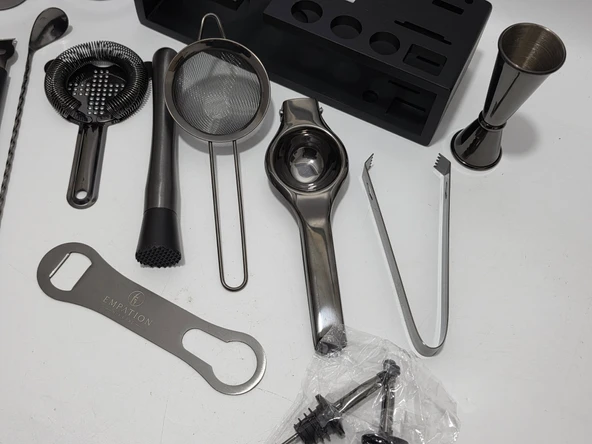 Empation Profesyonel Paslanmaz Çelik Kokteyl Seti 825ml - Resim 7