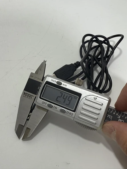 USB A to 2.5 x 0.7 mm Güç Kablosu 1,20 Metre - Resim 4