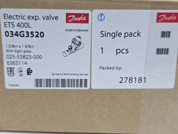 Danfoss ETS 400L Elektronik Genleşme Valfi 1 5/8" - 1 5/8" 034G3520 - Resim 8
