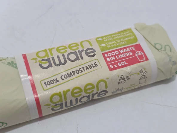 GreenAware Kompostlanabilir Poşet 60L (10 Adet) - Resim 4