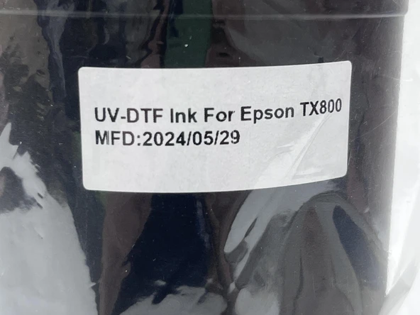 Epson TX800 Uyumlu UV-DTF Mürekkep 1000Ml Cyan (29/05/2024 Tarihli) - Resim 4
