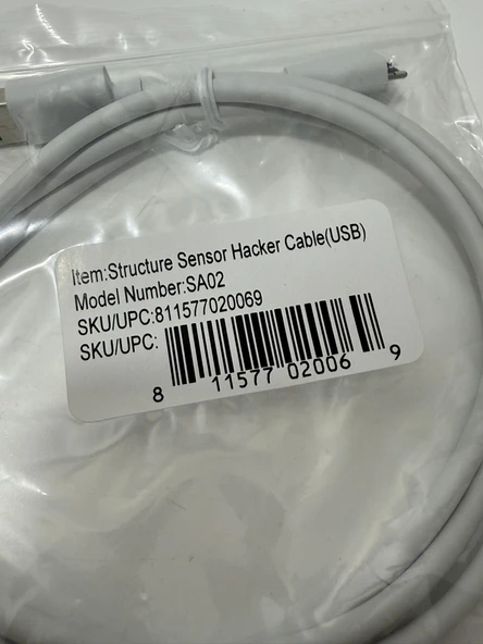 Structure Sensor USB Hacker Hızlı Şarj Kablosu 1 Metre - Resim 3