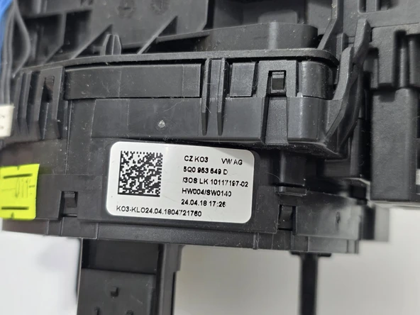 Volkswagen Sinyal Silecek Kollu Direksiyon Sargısı 5Q0953507JC-5Q0953549D-5Q0953513P (Deformeli-011) - Resim 6