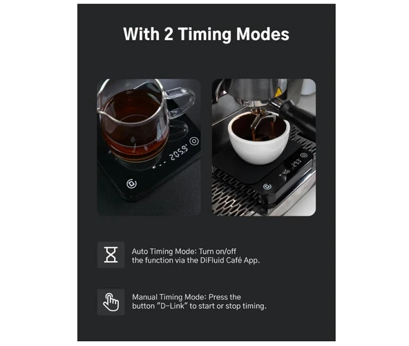 DiFluid Microbalance Ti Akıllı Kahve Terazisi 0.1g - Resim 2