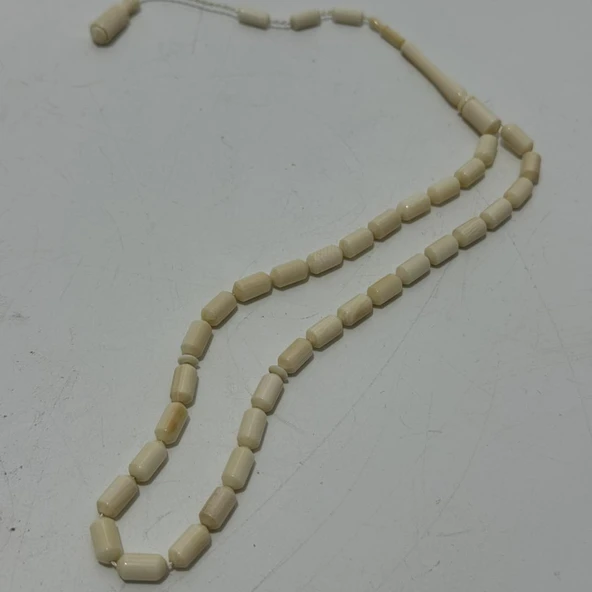 Kesme Fildişi Tesbih 9,06 Gram - Koleksiyonluk Fil Dişi Tespih - Resim 2