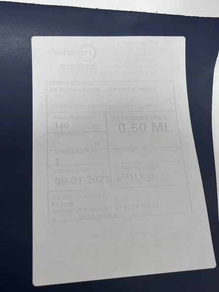 Antonio Moron Hakiki Parça Deri 0,70 m² (Model 5) - Resim 3