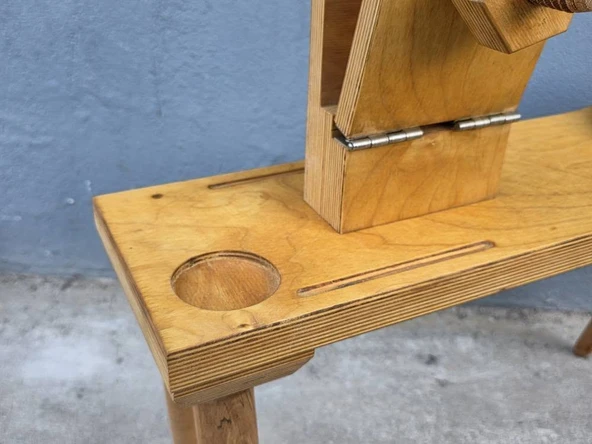 Ahşap Deri Dikim Mengenesi Pony Çalışma Tezgahı - Resim 8