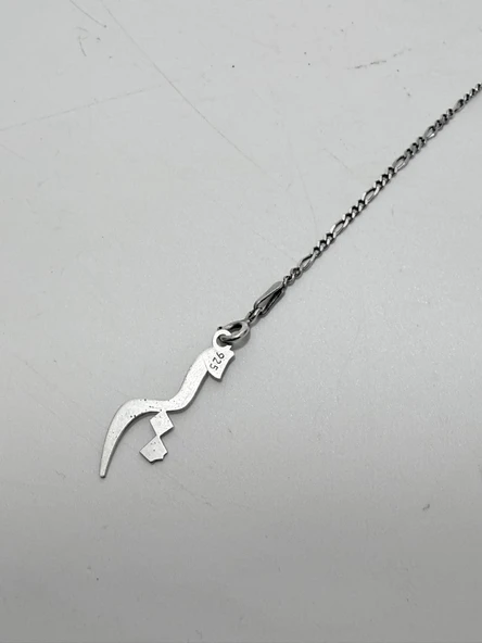 Zincir Motifli 925 Ayar Gümüş Kolye 1,85mm 4 Gram - Resim 3