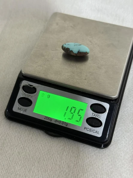 Doğal İran Nişabur Firuze (Turkuaz) Taşı 9,7 Karat - 1,94 Gram - Resim 5