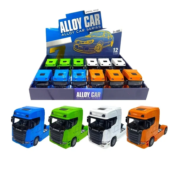 Metal Scania Tır Kafası Işıklı Müzikli Oyuncak – 12 cm ürün görseli 1