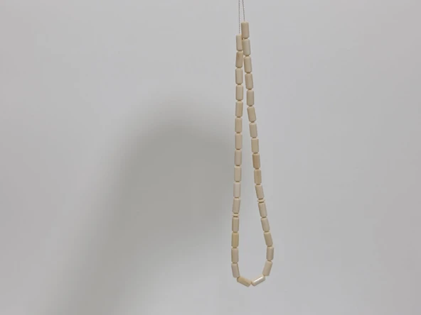 Kesme Fildişi Tesbih 5,62 Gram - Koleksiyonluk Fil Dişi Tespih - Resim 6