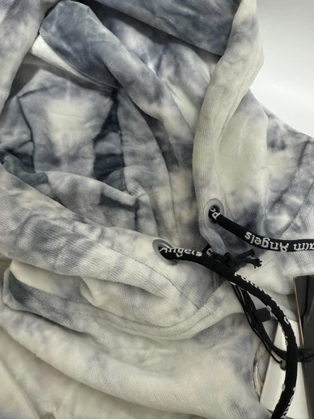 Palm Angels FW20 Tie‑Dye Gothic Logo Hoodie Sweatshirt S Beden - Resim 8