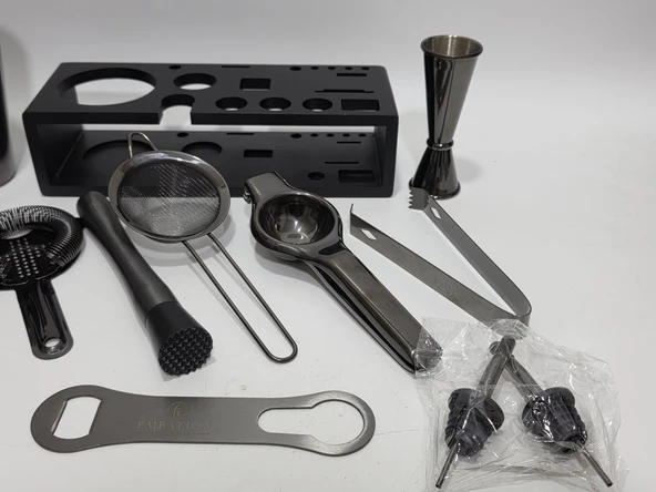 Empation Profesyonel Paslanmaz Çelik Kokteyl Seti 825ml - Resim 5