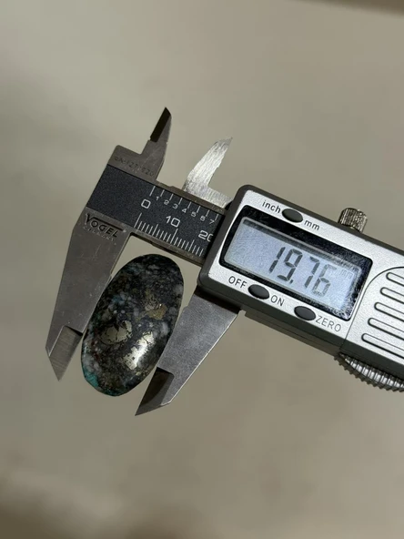 Doğal İran Nişabur Firuze (Turkuaz) Taşı 58,9 Karat - 11,78 Gram - Resim 2