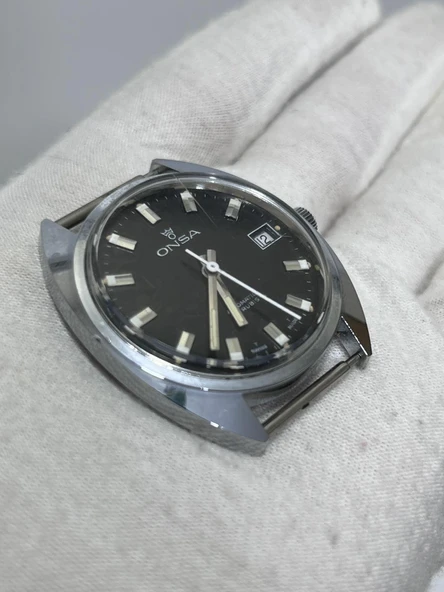 Onsa 37mm Vintage Erkek Kol Saati D-053 (Kordonsuz) - Resim 7