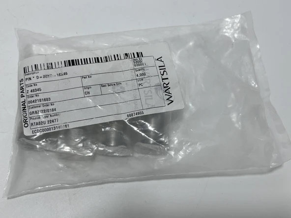 Wartsila Sulzer RTA62U Dizel Makine Pin 16x46 (4 Adet) - Resim 5