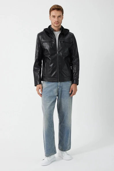 111701 DERİCOMPANY DEMAR ERKEK DERİ MONT - Resim 3