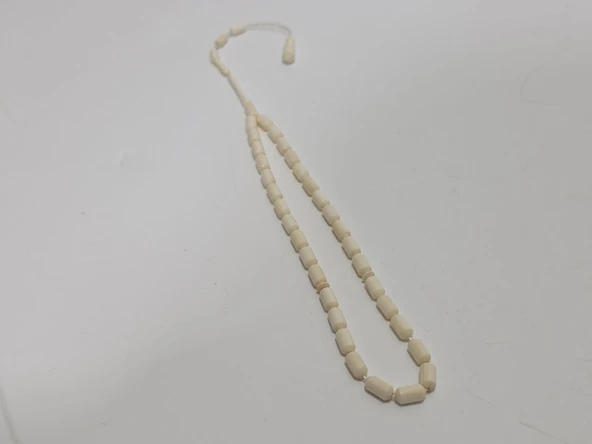 Kesme Fildişi Tesbih 8,63 Gram - Koleksiyonluk Fil Dişi Tespih - Resim 3