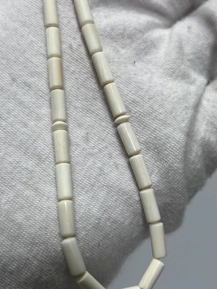 Kesme Fildişi Tesbih 4,89 Gram - Koleksiyonluk Fil Dişi Tespih - Resim 2
