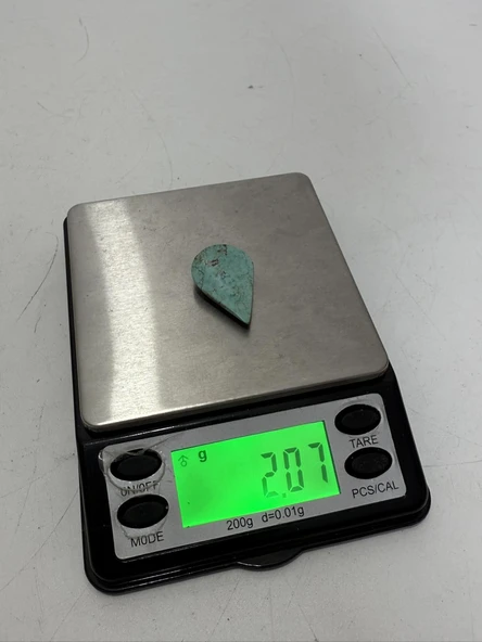 Doğal İran Nişabur Firuze (Turkuaz) Taşı  10,3 Karat - 2,07 Gram - Resim 5