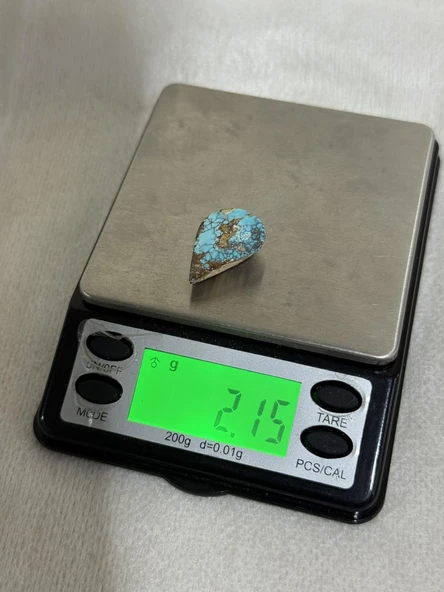 Doğal İran Nişabur Firuze (Turkuaz) Taşı 10,7 Karat - 2,15 Gram - Resim 5