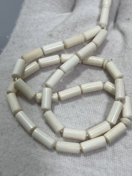 Kesme Fildişi Tesbih 4,89 Gram - Koleksiyonluk Fil Dişi Tespih - Resim 4