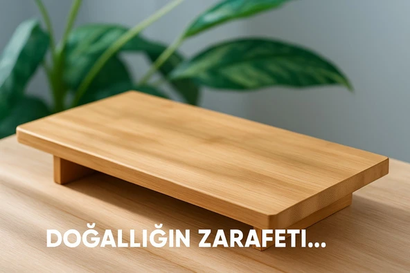 DİKDÖRTGEN BAMBU SUNUMLUK - Resim 2