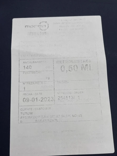 Antonio Moron Parça Deri 0,70 m² (Model 7) - Resim 3