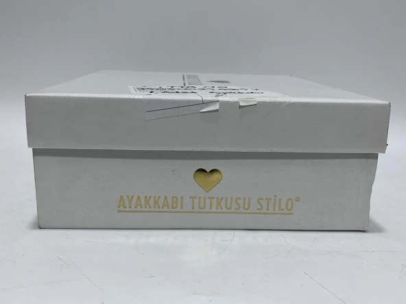 Ayakkabı Tutkusu Stilo İnci Kaplama Kalın Topuk Gelin Ayakkabısı 39 Numara - Resim 12