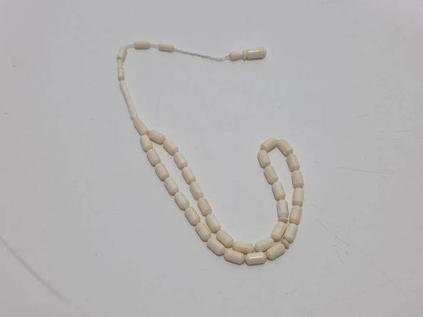 Kesme Fildişi Tesbih 8,63 Gram - Koleksiyonluk Fil Dişi Tespih - Resim 2