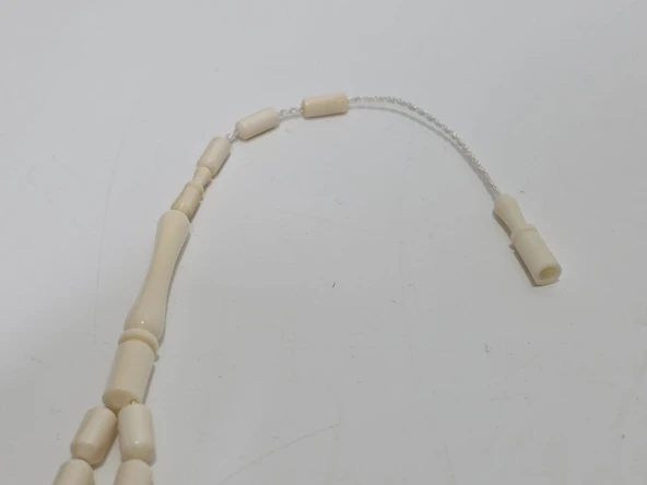 Kesme Fildişi Tesbih 9,03 Gram - Koleksiyonluk Fil Dişi Tespih - Resim 4