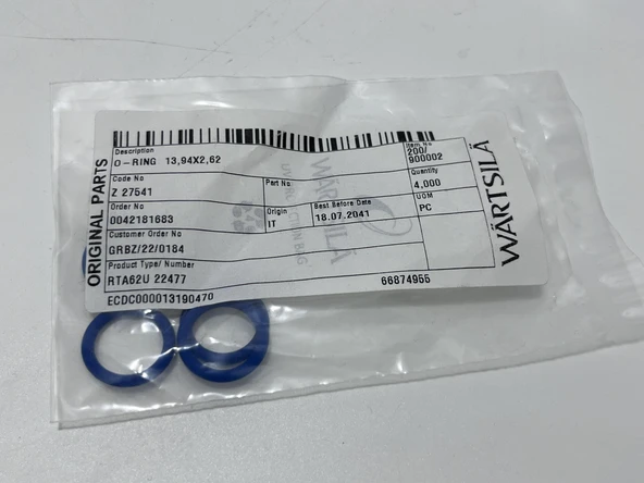 Wartsila Sulzer RTA62U Dizel Makine Conta 13,94x2,62 mm (4 Adet) - Resim 3