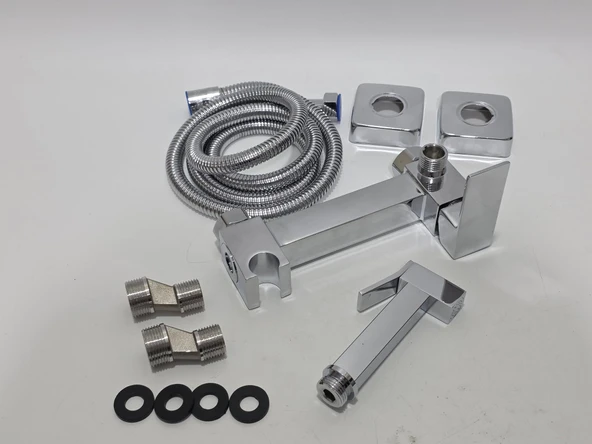 Krom Tuvalet Duş Taharet Bataryası - Resim 3