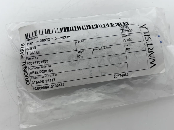 Wartsila Sulzer RTA62U Dizel Makine Pin 20x72 - Resim 5