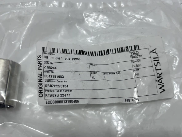 Wartsila Sulzer RTA62U Dizel Makine Burç 20x23x30 - Resim 3