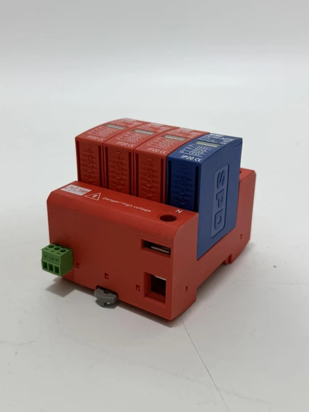 Spd Aşırı Gerilim Koruyucu Trifaze Parafudr 385V 40kA 4P - Resim 5