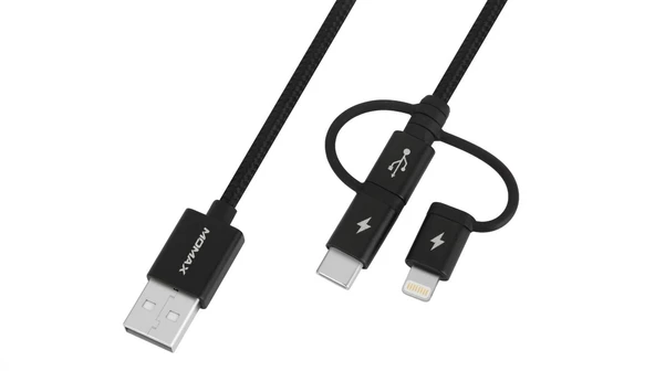 Momax Onelink 3'ü 1 Arada Kablo (1 Metre) - Resim 3