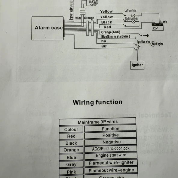 Motosiklet Alarm ve Uzaktan Çalıştırma Kiti - Resim 6