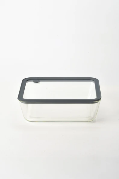 Silikon vakumlu cam kapaklı cam saklama kabı 3 boy 700-1400-2600 ml. - Resim 2