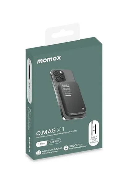 Momax Q Mag X1 MagSafe Powerbank 10000 mAh ürün görseli