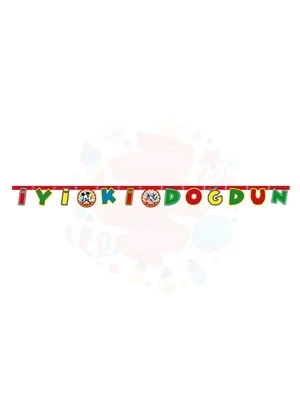 Nedi Oynar Karton Lisanslı Yazı İyiki Doğdun Mıckey 50248 ürün görseli 1