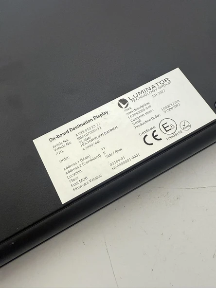Luminator Araç İçi Led Bilgilendirme Ekranı 101-2027 - Resim 5
