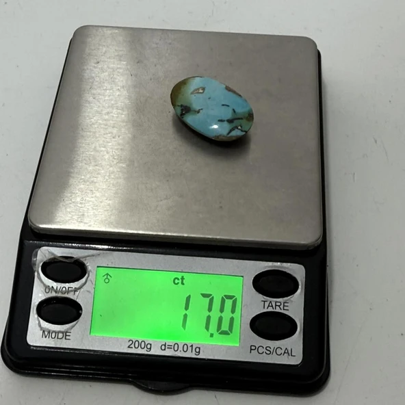 Doğal İran Nişabur Firuze (Turkuaz) Taşı 17 Karat - 3,38 Gram - Resim 5