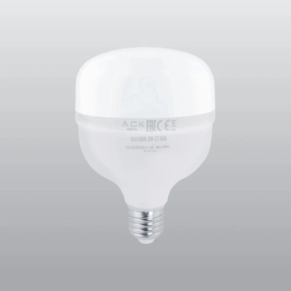 ACK 50w E-27 Torch Led Ampul Bulb GÜNIŞIĞI 3000k (Sarı Işık) 220v 4400lm IP20 - Resim 3